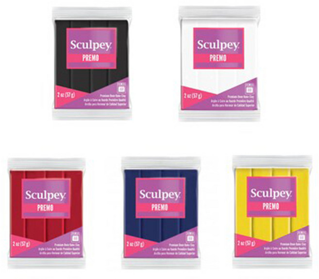 동아측기 스컬피 프레모 57g (Premo 2oz) 전문가용 폴리머클레이, 빨강