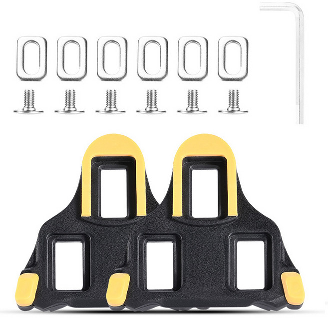 시그니처베이지 로드 MTB 자전거 시마노 호환 페달 클릿 YPZ377, 1세트, 옐로우