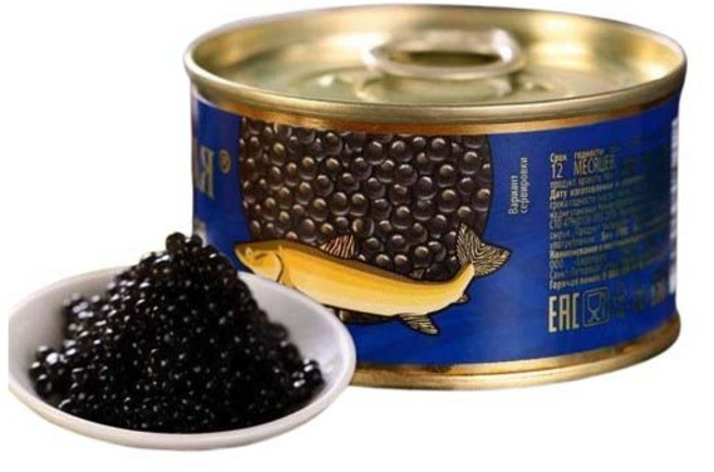 [설날 특가] 러시아 수입 캐비어 붉은 캐비어 프레시 캐비아 철갑상어알 캐비아 /프리미엄, 블랙 캐비어*1, 120g, 1개
