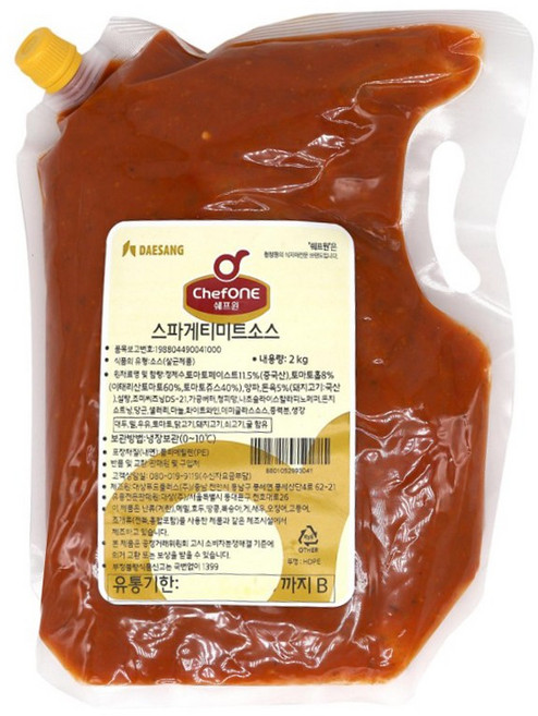 대상 쉐프원 스파게티미트소스 2kg [아이스박스+아이스팩], 1개