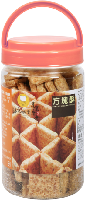 港記酥皇 杏仁方塊酥, 1罐, 300g