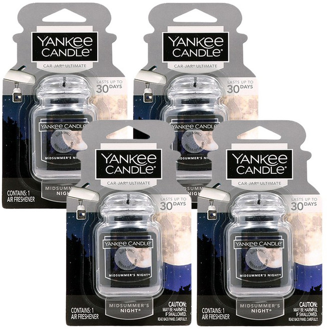 양키캔들 카자 얼티메이트 차량용 방향제, 4개, MIDSUMMER NIGHT (미드썸머나잇)