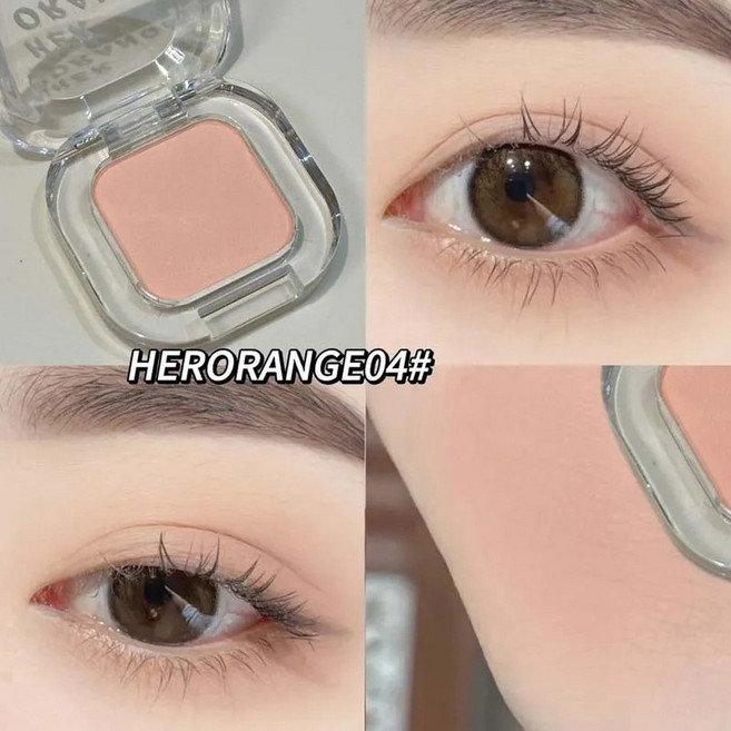 레드 아이섀도 팔레트 다기능 메이크업 실크웜 실키 코랄 로우 매트 섀도우 아이라이너, 04