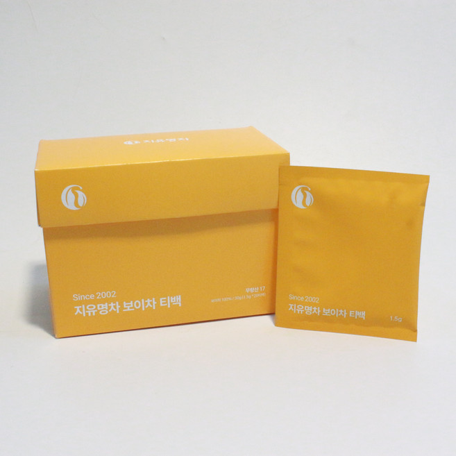 지유명차 무량산 보이차 티백(생차), 1개, 20개입, 1.5g