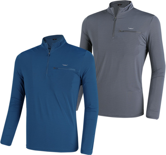 [BFL] (1+1) 남성 냉감 집업 티셔츠_빙하기 쿨 빅사이즈 등산 아웃도어 집업티