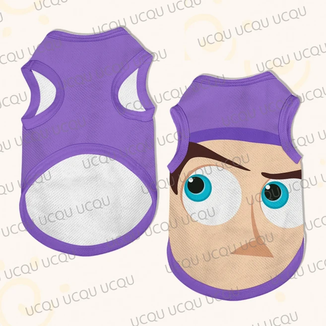 토이 스토리 애완 동물 조끼 우디 & 버즈 라이트 개와 고양이 옷 소형 만화 스타일 복장, 09 S, 10 그레이