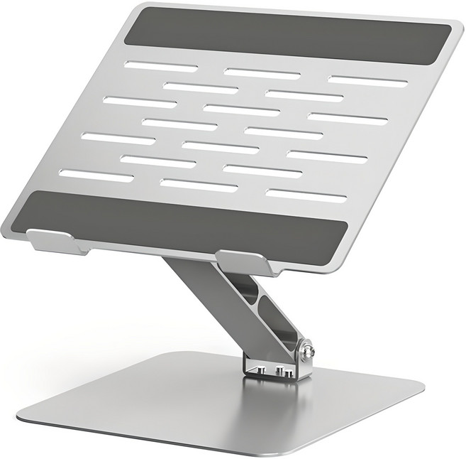 모락 시뮬러 알루미늄 메탈 접이식 노트북 거치대 S, 실버, 1개