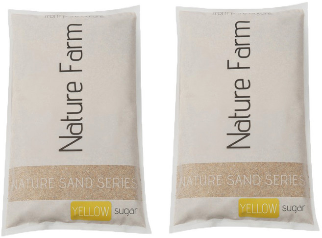 영아쿠아 네이처팜 샌드 옐로우 슈가 2kg x 2개입, 2개