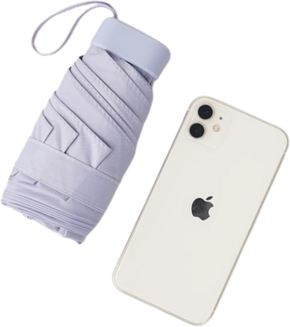 아이블락 UV자외선 차단 초경량 5단 암막 양산 겸용 우산 + 케이스포함