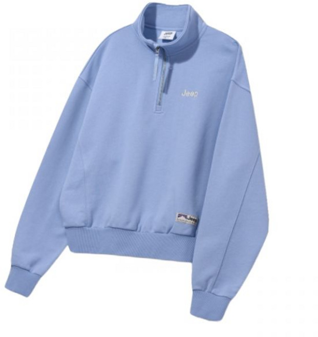 지프 JEEP [360g] WOMEN M-Logo 하프집업 맨투맨 (JQ5TSF838SB) JQ5TSF838SB 684677