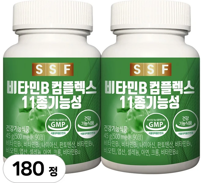 순수식품 비타민B 콤플렉스 비타민비 180정(6개월분), 2개, 90정 - 쿠팡