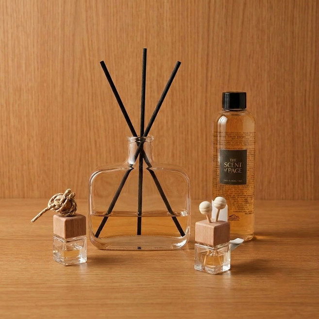 4위 - 교보문고 더센트오브 페이지 250ml 디퓨저 차량용 디퓨저 세트, 1개, 시그니처향