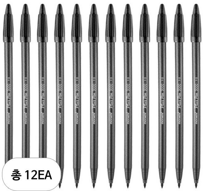 모나미 3000 피그먼트 프러스펜 0.4mm, NG 7 스틸그레이, 12개