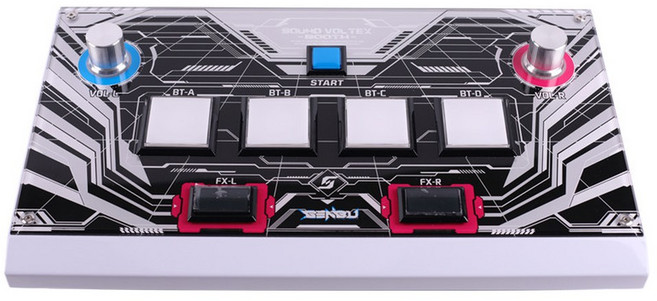 사볼콘 사운드볼텍스 리듬게임 미니 패드 컨트롤러 유안콘 콘솔 핸드 스탠드 디제이맥스 게임기, 화이트핸드스탠드+3개버튼-가격문의