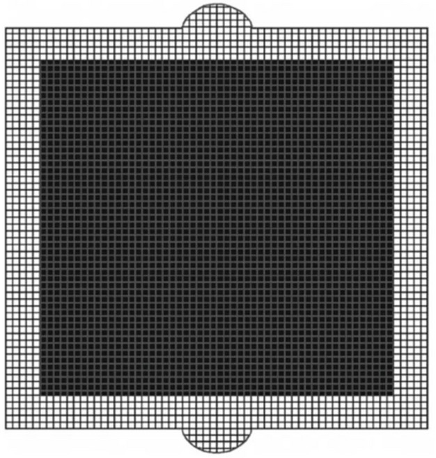 ANDSOM 배수구 머리카락 거름망 롤 + 사각망 세트, 15CM × 15CM