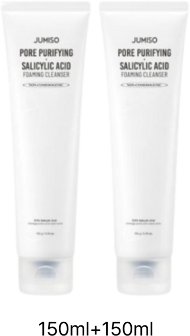 주미소 포어 퓨리파잉 살리실산 클렌징폼 포밍 클렌저 여드름 기능성 모공케어 약산성 수분촉촉 퓨어 폼클렌징 대용량 세트 150mlx2개 300ml, 1개, 300g
