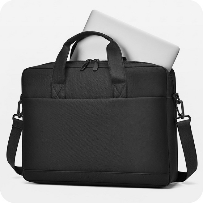 나인비 노트북가방 가벼운 서류가방 16인치 17인치, 1개, 블랙