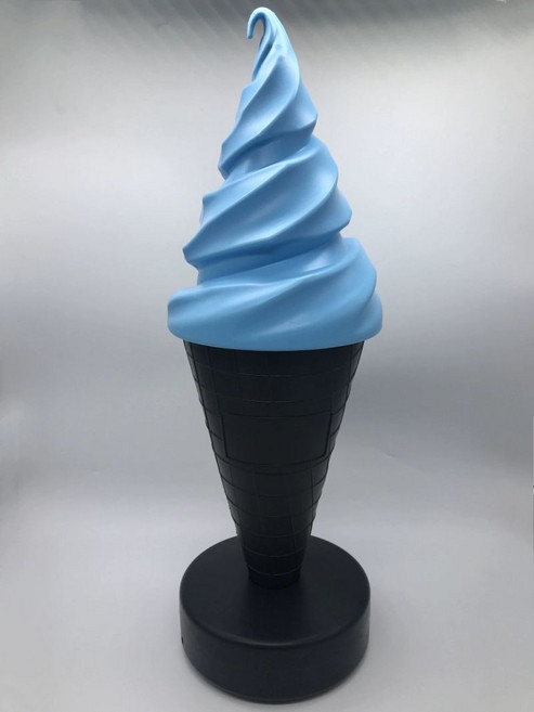 소프트아이스크림 모형 무인아이스크림 업소용 조형물 돌출 입간판 카페 매장 휴게소, 블랙 블루 5W 블루