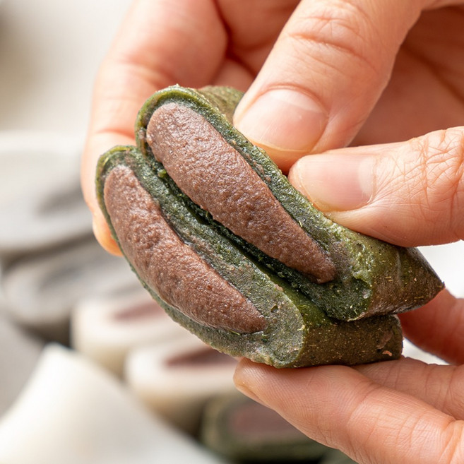 떡미당 굳지않는 쑥 앙꼬절편 390g 100% 국내산 멥쌀, 2개