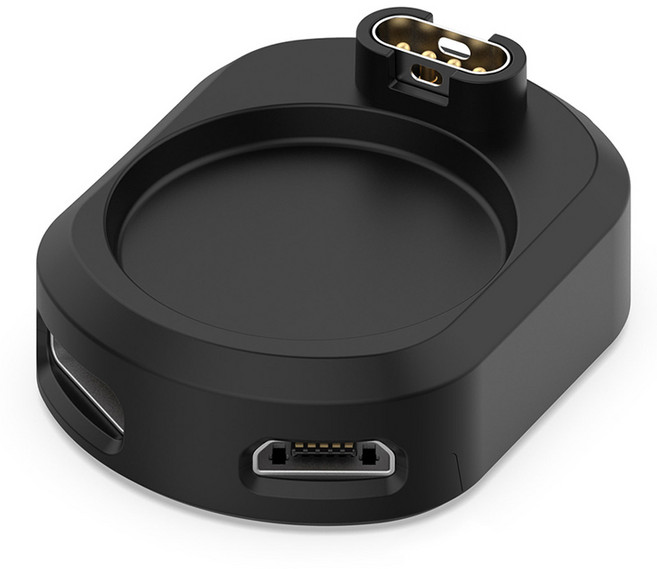 ibits Garmin 雙介面 Micro TypeC 充電轉接器, 1個, 黑色, 34mm