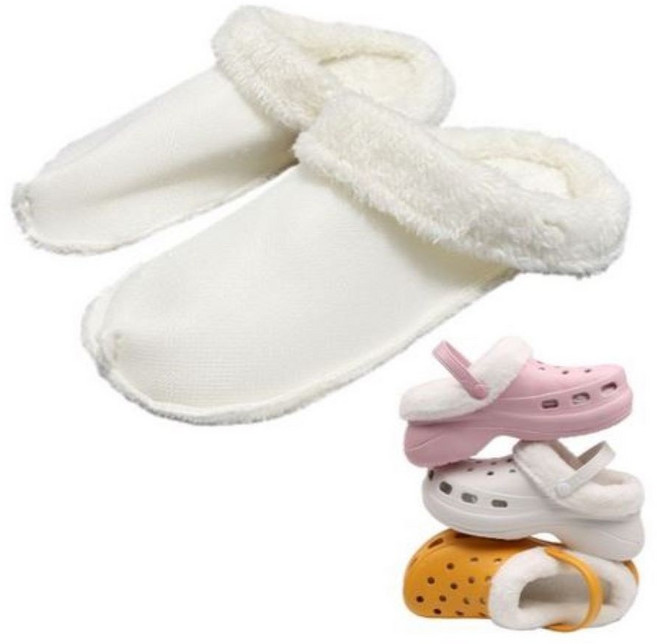 크록스내피 털 호환 탈부착 겨울 털실내화 슬리퍼 안감 털내피 퍼 안감 양털 기모 털신