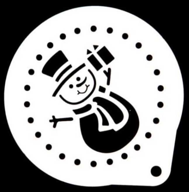 아트박스/와인앤쿡 카페테리아 데코 도안 스텐 스텐실(눈사람) 1개, 상세페이지 참조