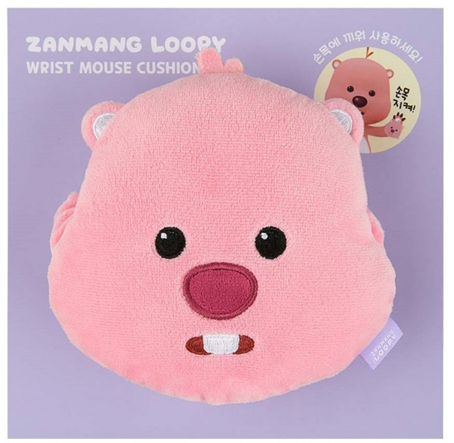 잔망루피 밴딩 손목 쿠션, 핑크
