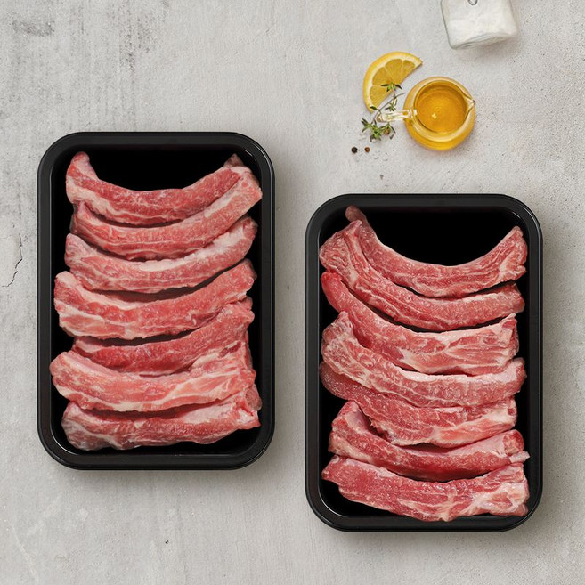 국내산 돼지 한돈 등갈비, 2개, 400g