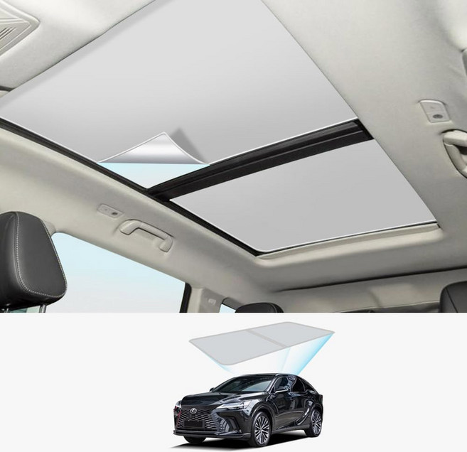 업그레이드 나노 정전기 흡착 그늘막 단열재 Lexus RX와 호환되는 열 보존 선루프 선쉐이드 설치 필요 없음 (베이지 RX200t/300/350/450h/500h/550h, 3 RX200t/300/350/450h/500h/550, beige, 1개