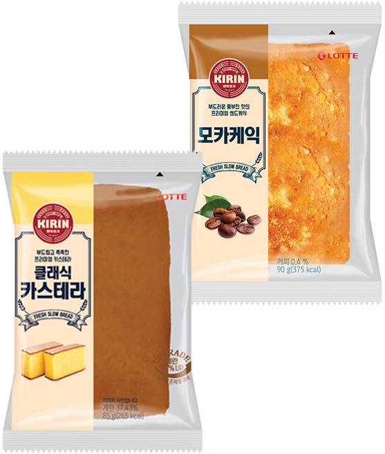 롯데제빵 클래식 카스테라X5개+모카케익X5개, 10개, 90g
