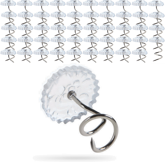 슬럼버 쇼파 시트 이불 커버 고정핀, 50개, 투명