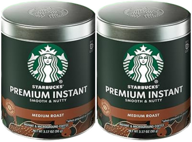 스타벅스 프리미엄 인스턴트 커피 90g 미디엄로스트 2개, 1개입