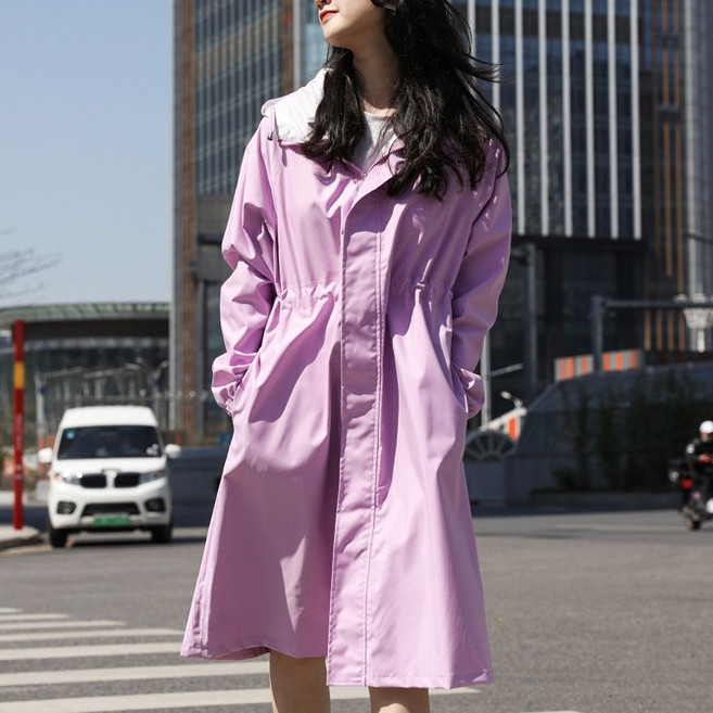 따봉오빠 여성 고급 레인코드 바람막이 후드 우비 비옷 골프 YY56902