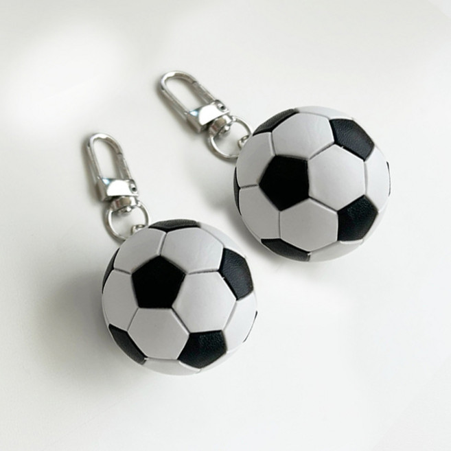 스포츠 키링 야구 축구 테니스 볼링 골프 미니어처 키링, 2개