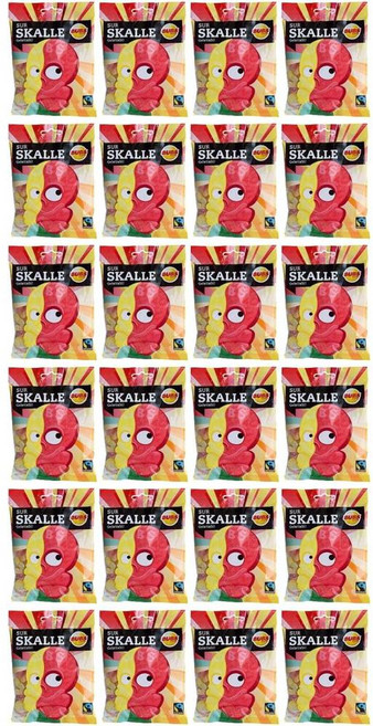 BUBS 사워 리코리스 스컬 캔디 90g x 24팩