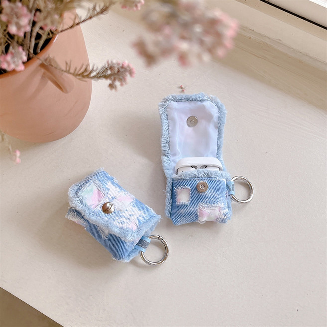 쿠잉제이 y2k 데님 에어팟 케이스