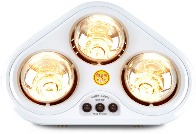 [TTP INC] 국내제작 순간 다목적 발열 난방기 대동해모로 / 욕실 실내 절전형 1초 난방 / 실리콘 방수패킹 복사열 램프 / 무소음 무취