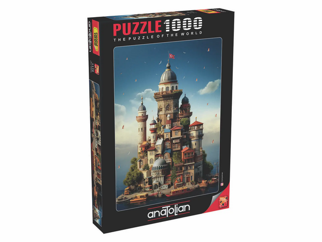 Anatolian 伊斯坦堡女兒塔 拼圖, 多色混和, 1個, 1000片