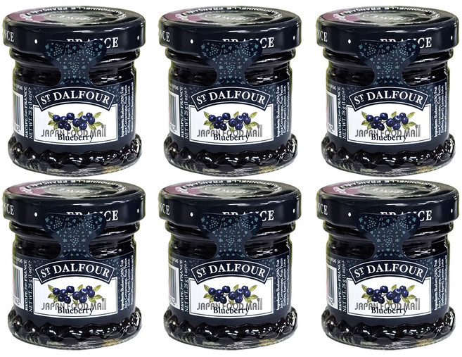 샹달프 블루베리잼 미니, 28g, 6개