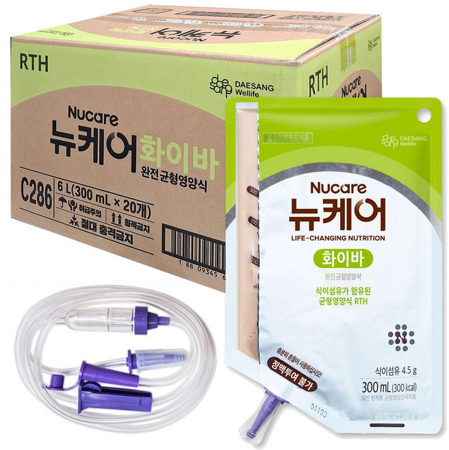 뉴케어 화이바 RTH 파우치, 300ml, 20개