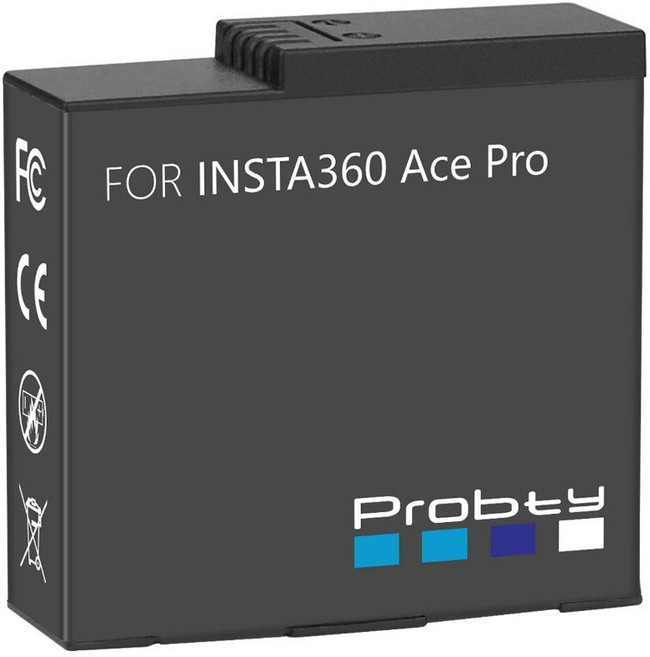 인스타 360 에이스 프로용 배터리 및 OLED 컬러 디스플레이 충전기 케이스 배터리 충전 저장 스테이션 인스타 360 에이스 프로 액세서리, 2) 1 Pc Battery, 2) 1 Pc Battery