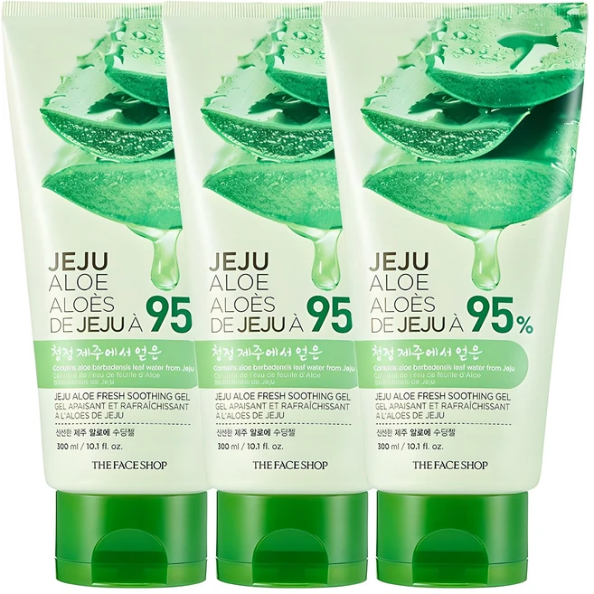 더페이스샵 신선한 제주 알로에 수딩젤, 300ml, 3개 - 쿠팡