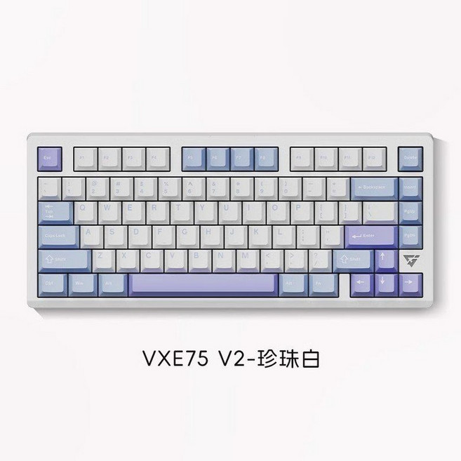 늘다온 VGN VXE75 기계식 키보드 알루미늄 무선 블루투스, VXE75 V2 샤프트 펄 화이트