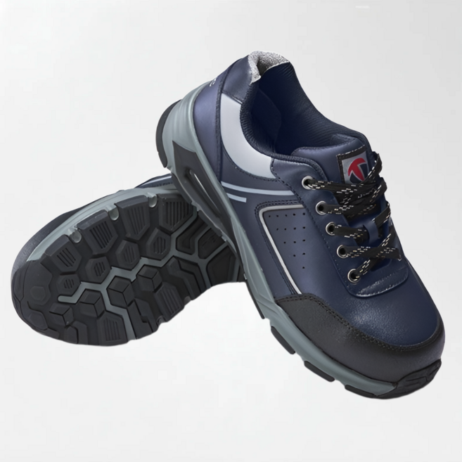 티뷰크 TB-404R 네이비 4인치 경량 안전화 에어백이중창 스틸토캡 물류 현장 작업화