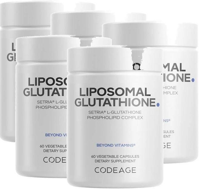 코드에이지 리포조말 글루타치온 비욘드 비타민스 인지질 캡슐 Codeage Liposomal Glutathione Beyond Vitamins, 60정, 5개 - 쿠팡