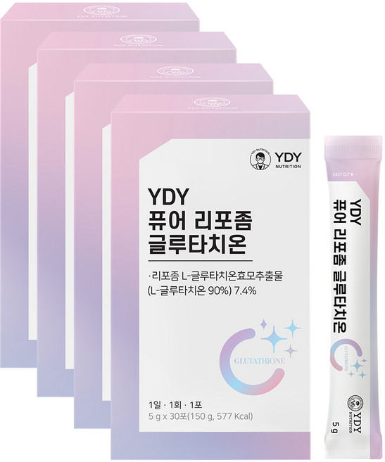 YDY 퓨어 리포좀 글루타치온, 4개, 30회분