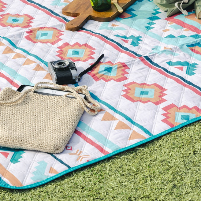 온다온 피크닉매트 푹신한 방수 돗자리 캠핑, 민트