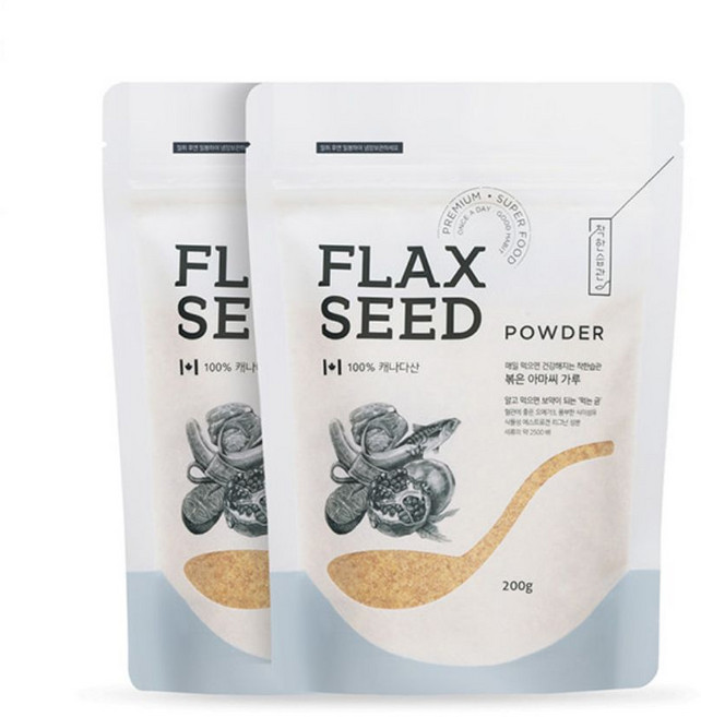 착한습관 볶은아마씨가루 팩, 200g, 2개