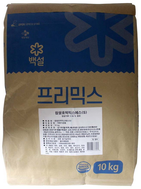 백설 찹쌀호떡믹스, 1개, 10kg