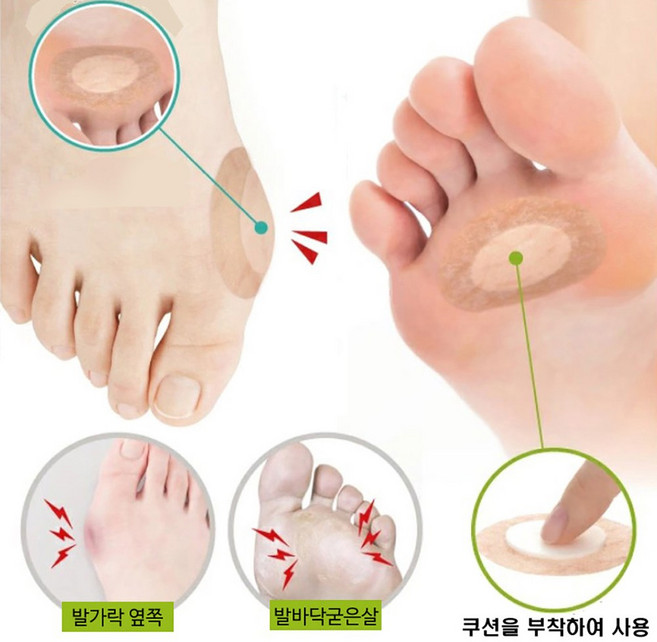 일본수입정품 발을 불편하게 하는 티눈 굳은살 커버 밴드 세모아 티눈 보호밴드 36매, 1개